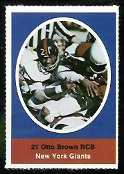 1972 Sunoco Stamps      428     Otto Brown